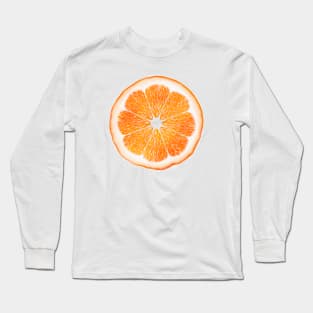 Watercolor Orange Long Sleeve T-Shirt